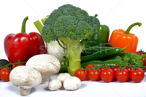 Stock photo: broccoli surround different seasonal vegetables