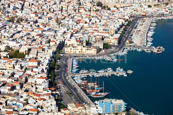 An aerial view of the city of Pothia. Greece Stock photo © photobac