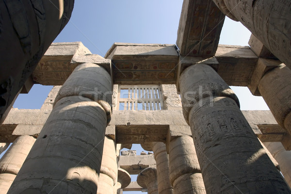 Magnifique salle temple louxor Egypte [[stock_photo]] © photoblueice