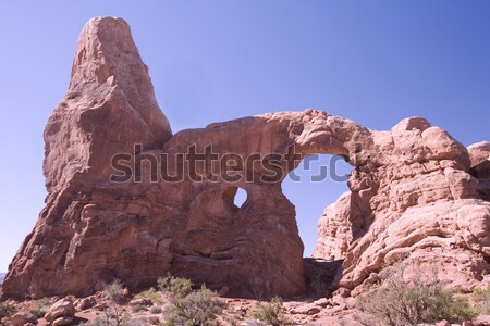 Turret Arch in Arches National Park Utah Stock photo © photoblueice
