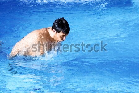 Acqua massaggio giovani attrattivo uomo relax Foto d'archivio © photochecker