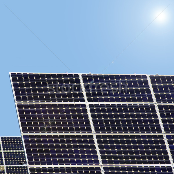 Stock foto: Solar · Pflanzen · Sonne · Natur · Technologie