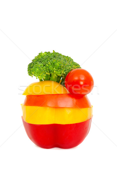 świeże warzywa odizolowany biały zdrowia czerwony Zdjęcia stock © Photocrea