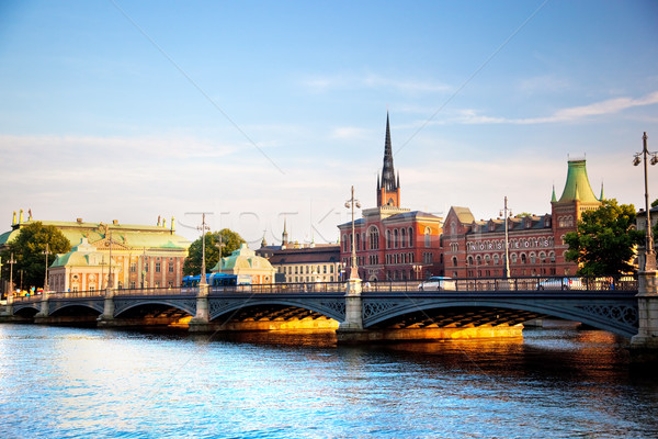 Sztokholm Szwecja Europie widoku architektury Zdjęcia stock © photocreo