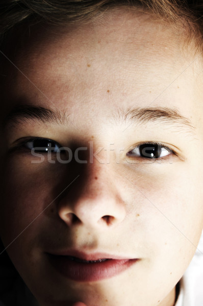 Cute Junge Porträt jungen Gesicht Augen Stock foto © photocreo