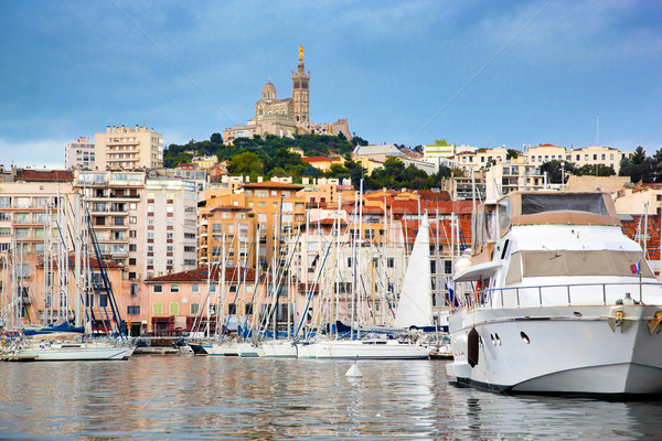 Marseille, France panorama, famous harbour. Stock photo © photocreo