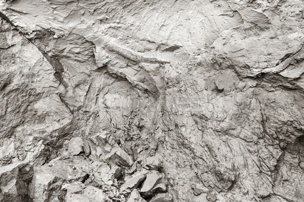 Cliff erosion. Mud, natural clay, cracks in rock background. Stock photo © photocreo