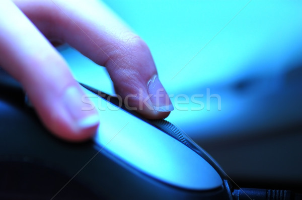 Tıklayın fare görüntü çalışma bilgisayar ofis Stok fotoğraf © photocreo