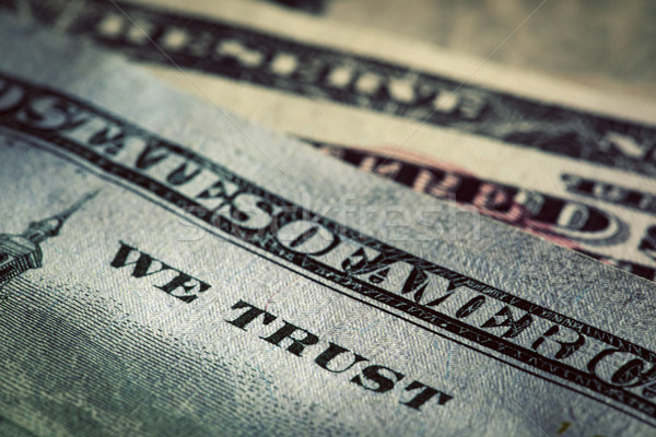 In God We Trust motto on One Hundred Dollars bill Stock photo © photocreo