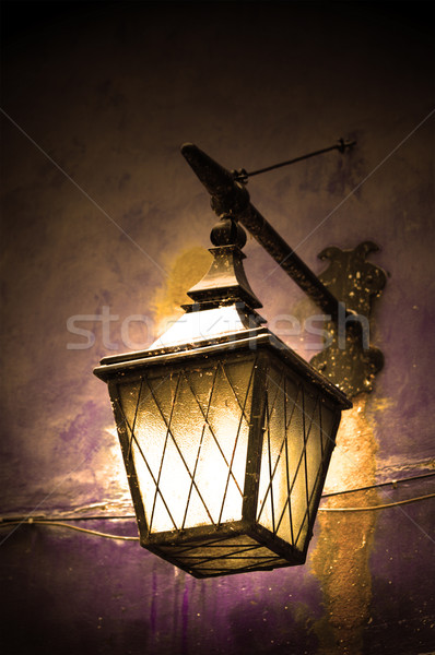 Street lamp shining Stock photo © photocreo