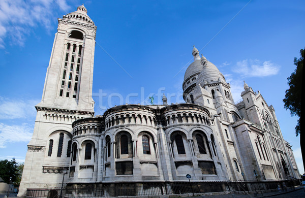 Imagine de stoc: Bazilica · Paris · Franta · montmartre · lumina · biserică