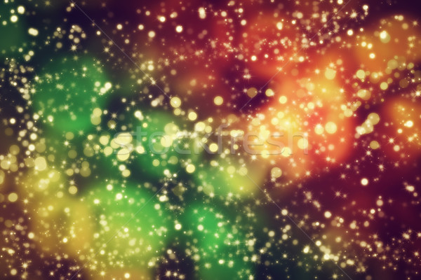 Galaxy, space abstract background. Stars, planets, lights Stock photo © photocreo