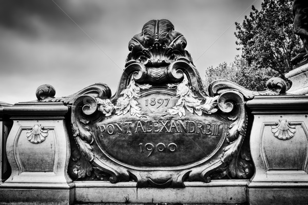 Foto stock: Estatua · puente · París · Francia · río · Eiffel · Tower