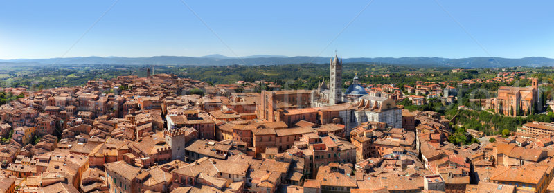 Siena, Italy panorama. Siena Cathedral, Duomo di Siena. Tuscany region Stock photo © photocreo