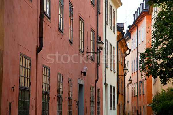 Sztokholm Szwecja budynku starówka kolorowy budynków Zdjęcia stock © photocreo