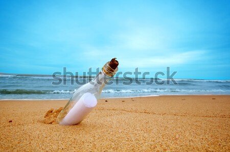 信息 瓶 海洋 旅行 旅遊 概念 商業照片 © photocreo
