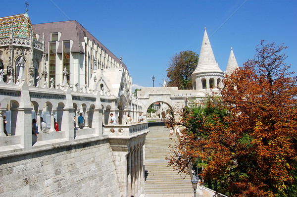 Stock foto: Groß · Turm · Bastion · Burg · Hügel · Budapest