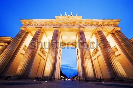 ブランデンブルグ門 ベルリン ドイツ 照明 1泊 市 ストックフォト © photocreo