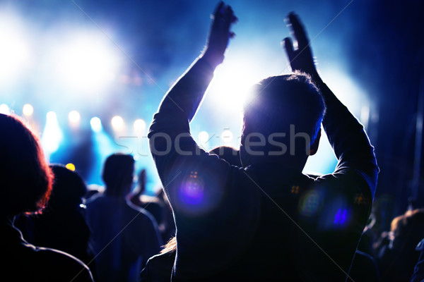 Mensen muziek concert menigte partij Stockfoto © photocreo
