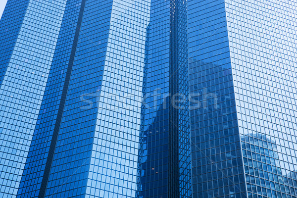 Business skyscrapers modern architecture in blue tint. Stock photo © photocreo