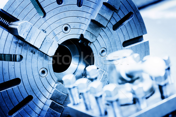 Bohren langweilig Maschine Workshop Industrie industriellen Stock foto © photocreo