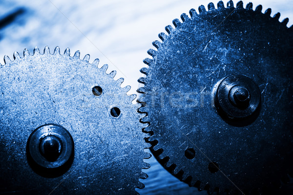 Grunge gear, cog wheels. Concept of industrial, science Stock photo © photocreo