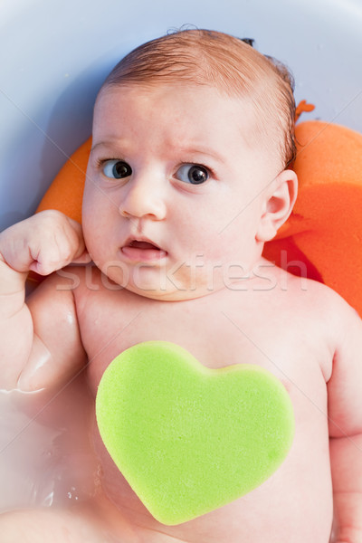 Jóvenes meses bebé corazón Foto stock © photocreo