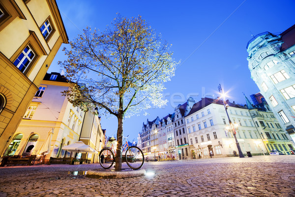 Wroclaw, Poland in Silesia region. The market square at night Stock photo © photocreo