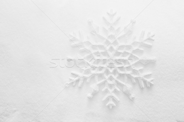 Winter, Christmas background. Snowflake on snow Stock photo © photocreo