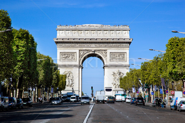凱旋門 パリ フランス 表示 道路 建物 ストックフォト © photocreo