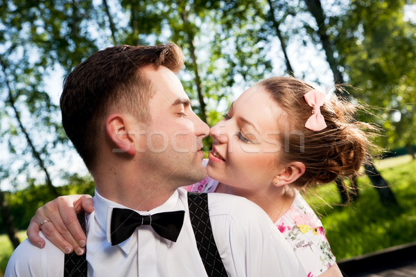 Jovem romântico casal amor verão Foto stock © photocreo