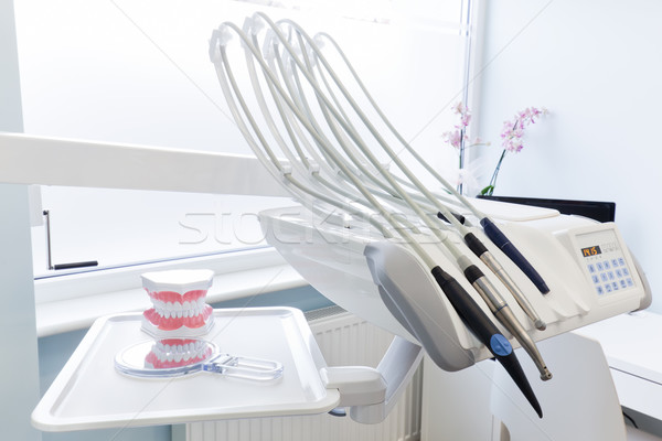 Felszerlés fogászati fogorvosok iroda tiszta fogak Stock fotó © photocreo