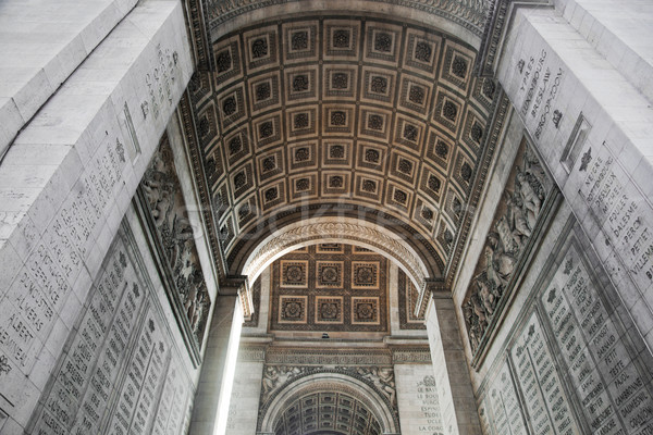 Arc of triumph from bottom, Paris, France. Stock photo © photocreo