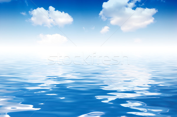 Ocean niebo widoku jasne wody streszczenie Zdjęcia stock © photocreo