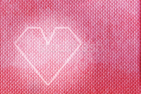 Modernen Herzform Design rot rosa Material Stock foto © photocreo