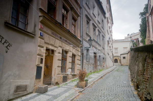 Foto stock: Praga · arquitectura · antigua · encantador · calles · edificios · carretera