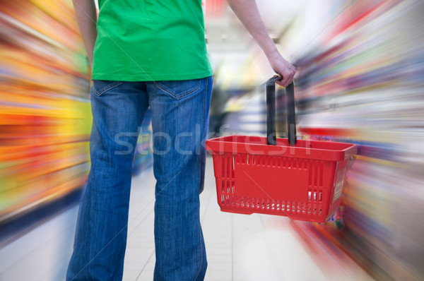 Customer in supermarket Stock photo © photocreo