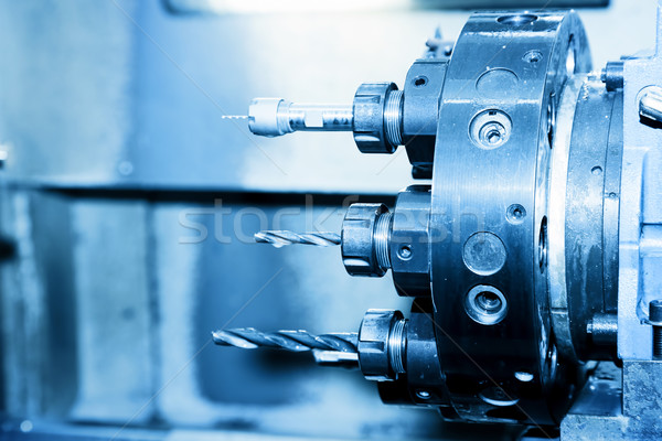 Industriële boren vervelend machine workshop Stockfoto © photocreo