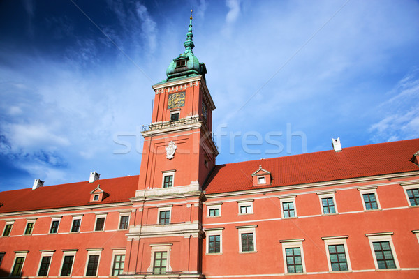 Royal château Varsovie Pologne vieille ville ciel bleu [[stock_photo]] © photocreo