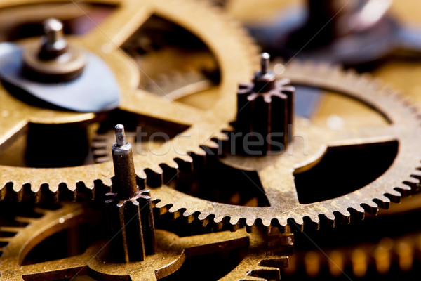 Grunge gear, cog wheels background. Industrial science, clockwork, technology. Stock photo © photocreo