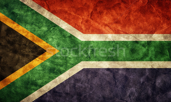 South Africa grunge flag. Item from my vintage, retro flags collection Stock photo © photocreo