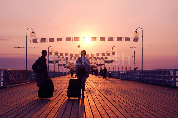Sunrise walk Stock photo © photocreo