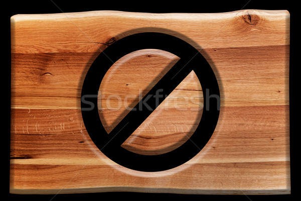 Prohibir cerrado símbolo corte Foto stock © photocreo