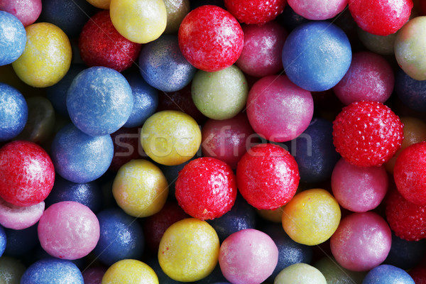 Colorful sweet sugar pearls decoration. Close-up background, pattern. Stock photo © photocreo