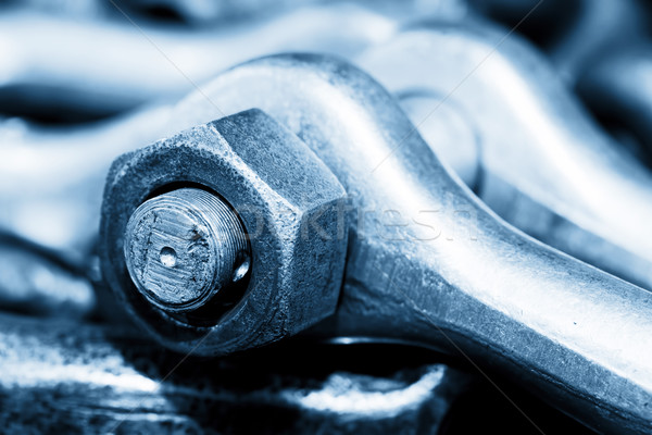 Industriële sleutel moersleutel workshop industrie dienst Stockfoto © photocreo