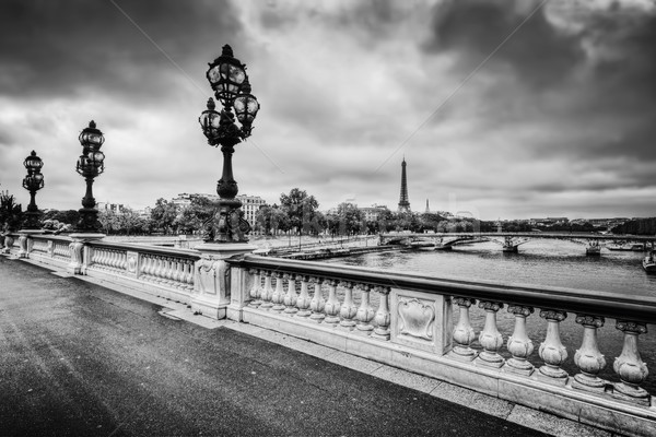Pont Alexandre III bridge in Paris, France. Seine river and Eiffel Tower. Stock photo © photocreo