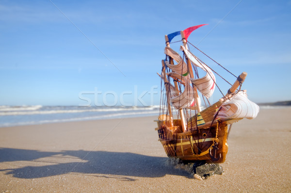 Сток-фото: судно · модель · лет · Солнечный · пляж · путешествия
