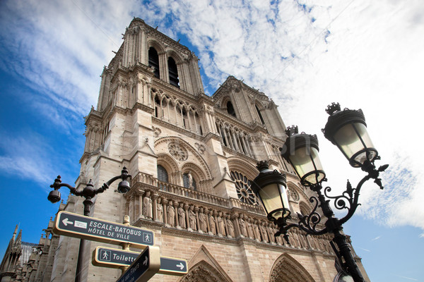 Catedral de Notre Dame Paris França atração turística edifício cidade Foto stock © photocreo