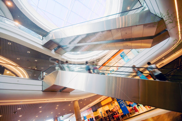 Stock foto: Modernen · Einkaufszentrum · Business · Stadt · Arbeit · abstrakten