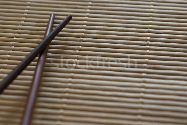 Kuchnia azjatycka pałeczki do jedzenia bambusa toczyć czyste Zdjęcia stock © photohome